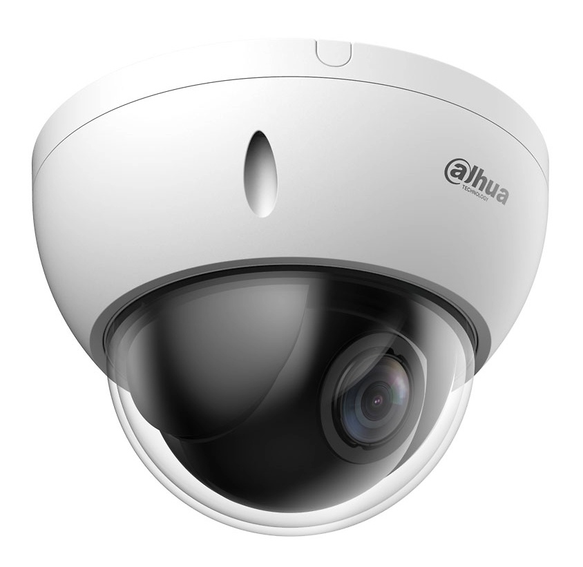 DAHUA PTZ Domo PTZ Dahua SD22204DB-GC de 2Mpx, zoom óptico 4X, visión Starlight, salida 4 en 1 HDCVI/HDTVI/AHD/CVBS, 300 presets programables, protección IP66/IK10, control RS485, diseño compacto y robusto para aplicaciones de videovigilancia profesional en exteriores