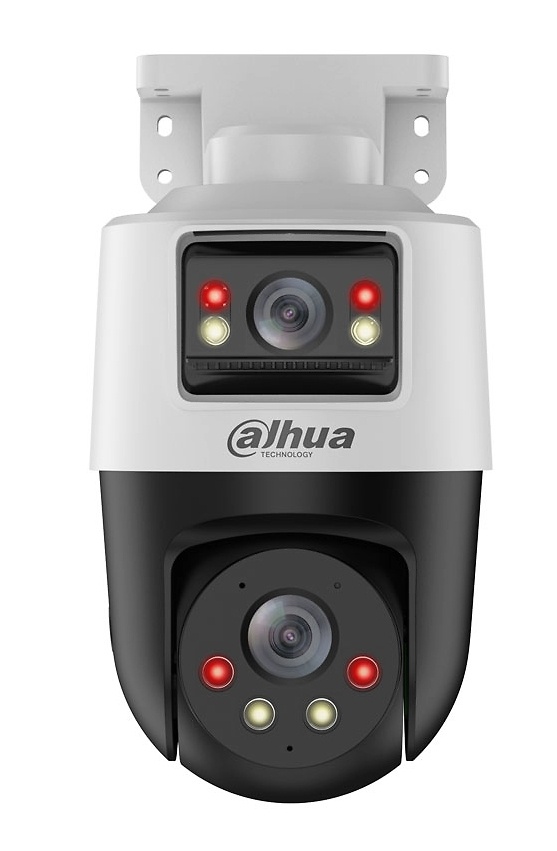 SDT2A200-2F-NB-A-PV-0400-DAHUA Cámara domo IP Dahua SDT2A200-2F-NB-A-PV-0400 con doble lente y visión nocturna IR y luz blanca
