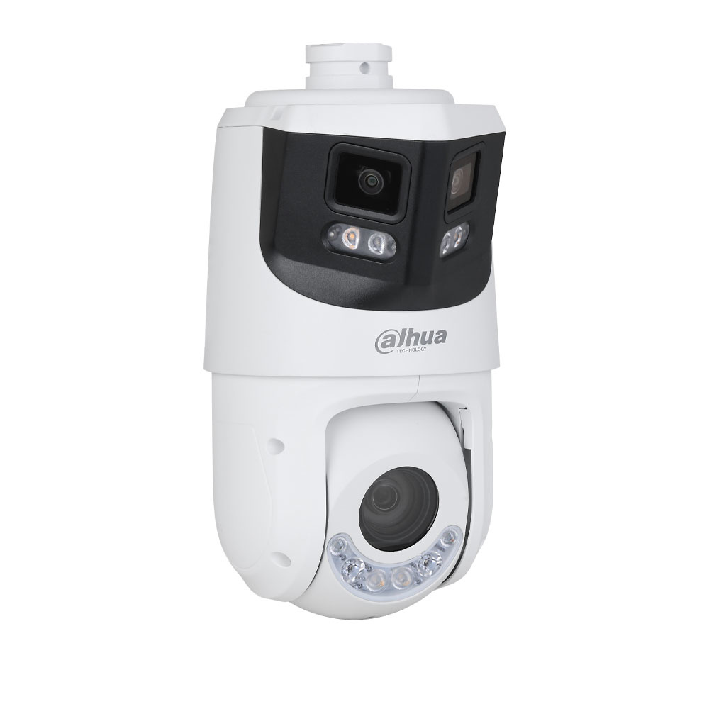 DAHUA-4388 La Dahua SDT4E425-8P-GB-APV1-0280-S2 es una cámara domo PTZ IP WizSense con resolución panorámica de 8 Mpx y detalle de 4 Mpx, ofreciendo un gran angular de 180° y Zoom óptico 25X. Integra Auto Tracking 3.0, protección perimetral y disuasión activa. Con Smart Dual Light+, visión IR de hasta 100 m y certificación IP66, es ideal para vigilancia avanzada en exteriores. Compatible con PoE+
