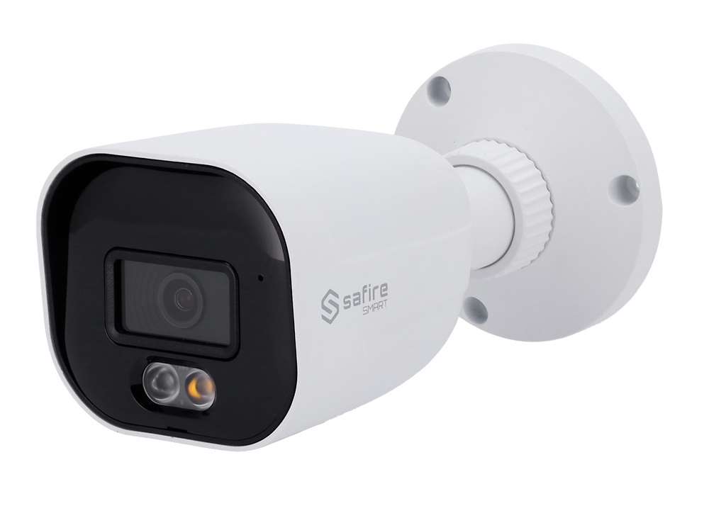 SF-IPB080A-4E1-NIGHT  |  SAFIRE SMART  |  Cámara IP  Night Color X  |  8 Mpx  | Lente fija 2,8 mm | Led blanco alcance 30  metros  |  Micrófono Integrado