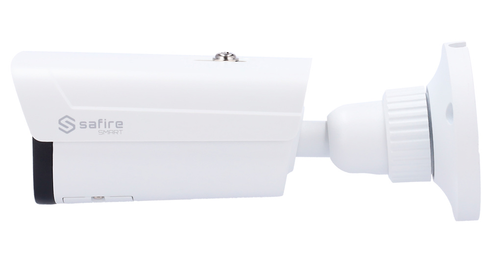SF-IPB571ZCA-4E1-DL | SAFIRE SMART | Cámara IP Bullet | 4 Mpx | Lente motorizada | Leds IR 40 metros | Micrófono integrado | Clasificación de humano y vehículo 