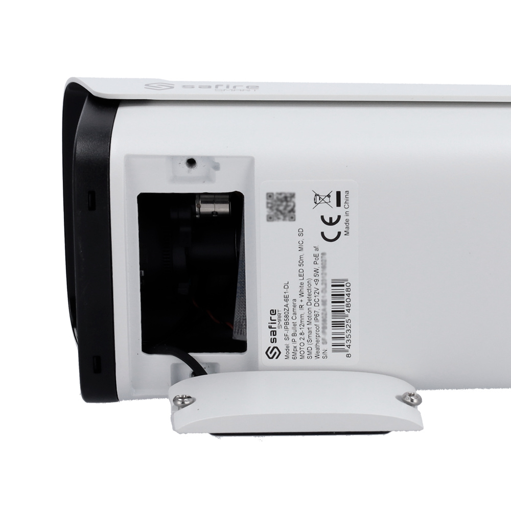 SF-IPB580ZA-4I1-SL | SAFIRE SMART | Cámara IP Bullet con AI Avanzada| 4 Mpx | Lente motorizada 2.7-13,5 mm | Dual Light Alcance 50 metros | Micrófono Integrado 