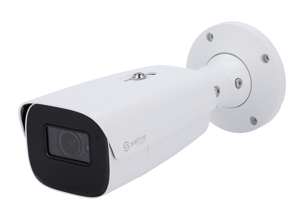 SF-IPB585ZA-4I1  |  SAFIRE SMART  |  Cámara IP  Bullet  |  4 Mpx  | Lente  motorizada  |  Leds IR 70 metros  |  TrueSense+  Detección de Humano - Vehículo -  Facial