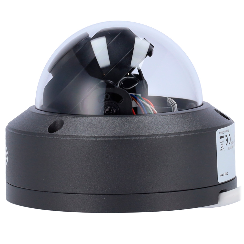 SF-IPD040-4B1-GREY | SAFIRE - Cámara Domo IP | 4 Mpx | Lente 2,8 mm | Leds IR 30 metros 