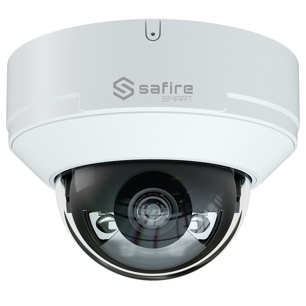 SF-IPD040A-4E1-NIGHT   |  SAFIRE  -  Cámara IP Domo con AI-ISP  |  4 Mpx  |  Lente Fija 2.8 mm | Micrófono integrado | Lds IR  30m  |  Micrófono integrado