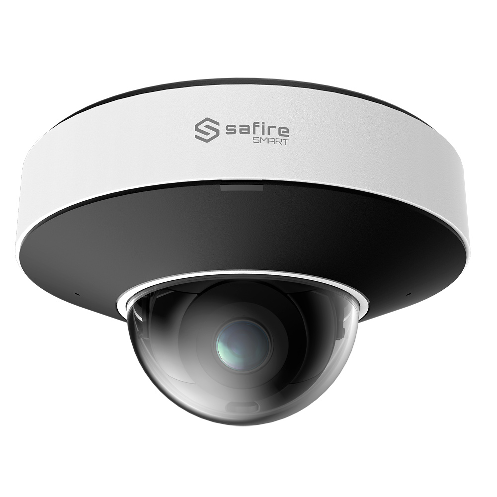 SF-IPD050A-6I1   |  SAFIRE SMART -  Cámara IP Mini domo |  AI Avanzada  |  6 Mpx  | Lente Fija 2,8 mm  |  Leds IR 20 metros  |  Micrófono integrado  |  Captura Facial