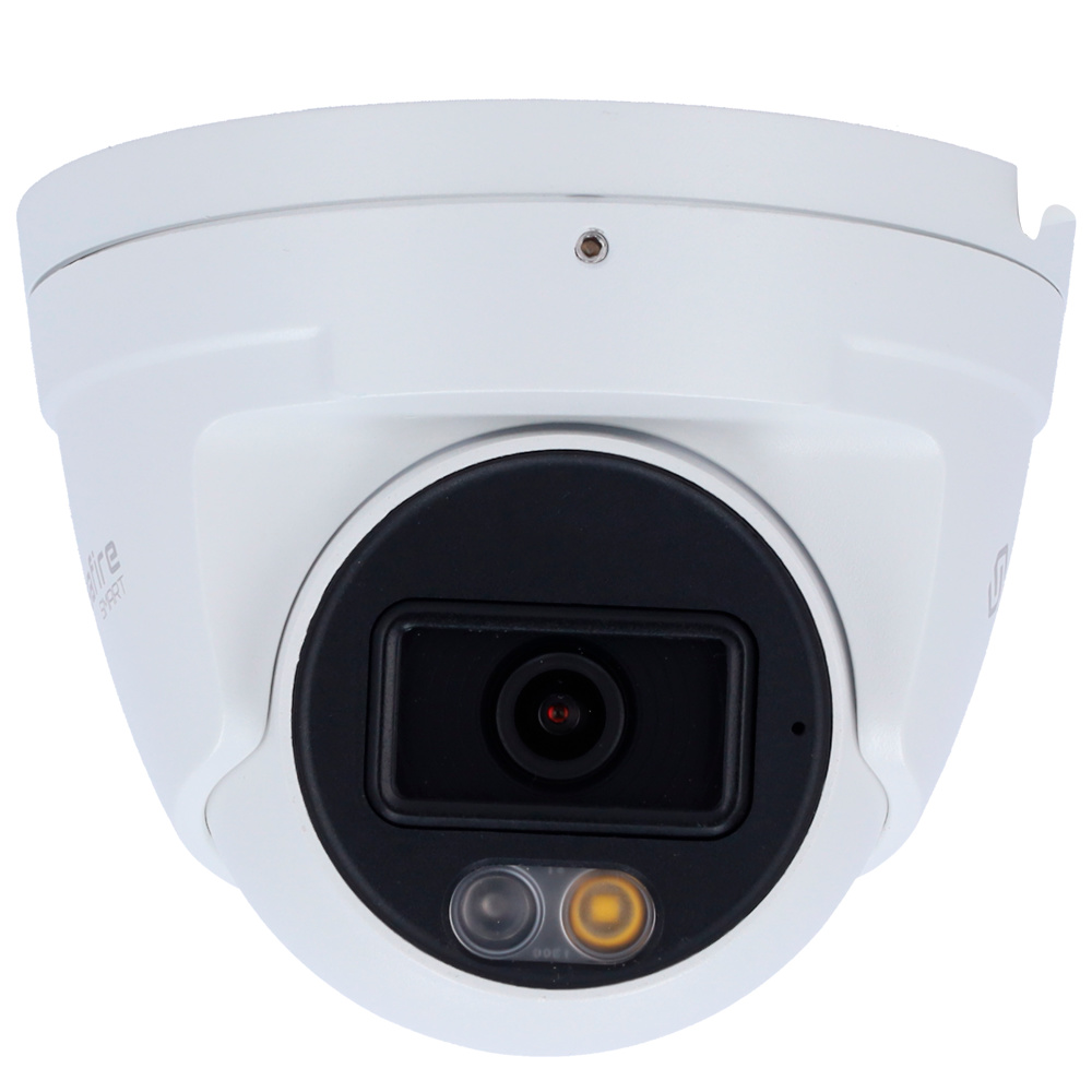 Cámara de Vigilancia SAFIRE SMART Cámara Safire Smart SF-IPT020A-4E1-NIGHT con carcasa metálica resistente, conexión PoE y micrófono integrado. Ofrece funciones de inteligencia artificial para detección de personas y vehículos, grabación local en tarjeta MicroSD y visión nocturna en color gracias al potente led blanco de 30 metros