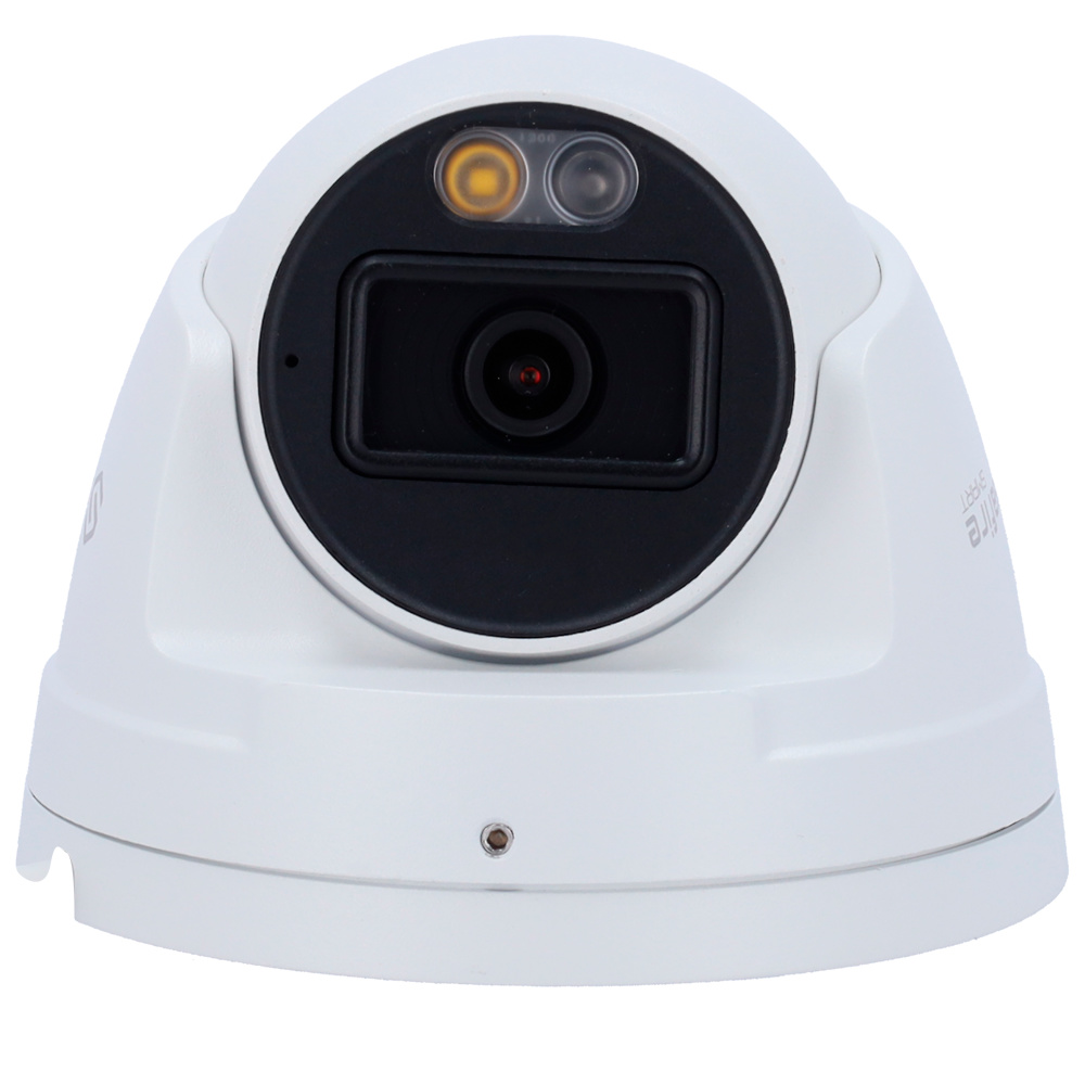 SF-IPT020A-4E1-NIGHTPRO | SAFIRE - Cámara Turret IP con AI-ISP | 4 Mpx | Lente Fija 2.8 mm | Leds IR duales 30 metros (luz blanca) | Micrófono integrado 