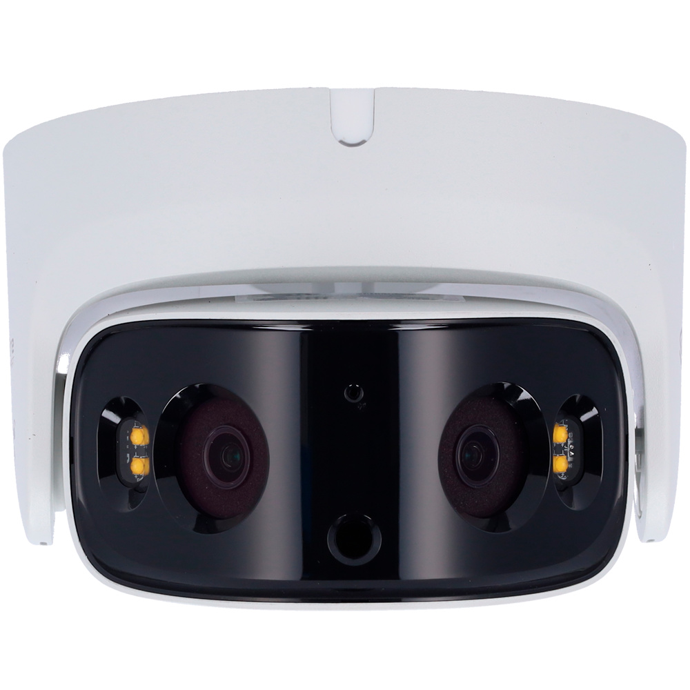 SAFIRE SMART IP CAMERA La Safire Smart SF-IPT180CA-8I1-SL es una cámara Turret IP panorámica de 8 Mpx con visión 180°, luz blanca 20 m y detección de humanos y vehículos con IA. Su protección IP67 e IK10 la hace ideal para seguridad en exteriores