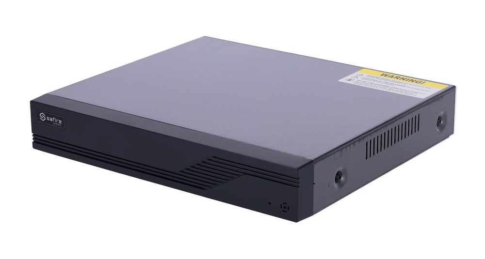 SF-XVR3116-HG | SAFIRE SMART Grabador XVR 5n1 Safire Smart SF-XVR3116-HG de 16 canales BNC + 2 IP, resolución 1080P Lite, compresión H.265, salida HDMI Full HD y VGA, almacenamiento en HDD de hasta 8TB y audio bidireccional. Ideal para sistemas de videovigilancia profesionales y escalables
