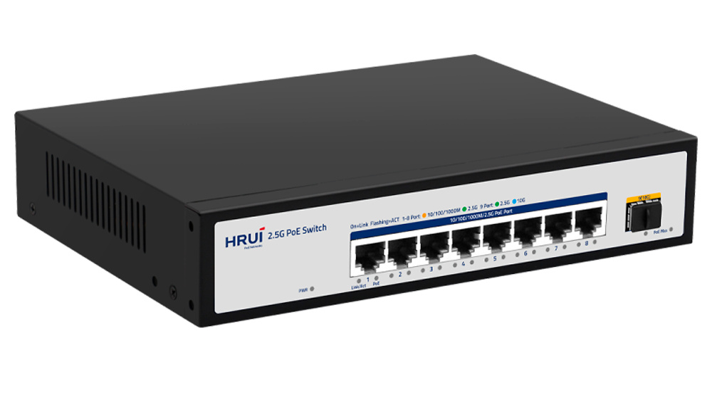 SW98HIPOE-2AZXF-150-V2-switch Switch PoE SW98HIPOE-2AZXF-150-V2 con 8 puertos Multi-Gigabit y uplink SFP 10Gbps. Alimenta hasta 150W en total y ofrece funciones como PoE Watchdog y Extend. Ideal para redes profesionales de alta demanda, cámaras IP y puntos de acceso