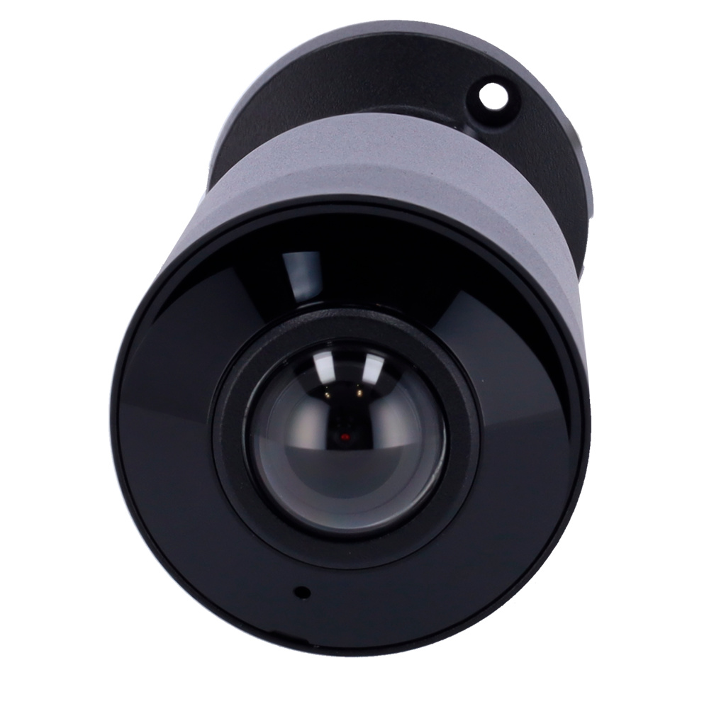 UNIVIEW IP CAMARA BULLET Uniview UV-IPC2105SB-ADF16KM-I0-BLACK, cámara Bullet IP Prime de 5 Mpx, visión 180º, dewarping de imagen en 9 zonas, detección inteligente de humanos y vehículos, micrófono incorporado, carcasa metálica negra resistente y compatibilidad ONVIF