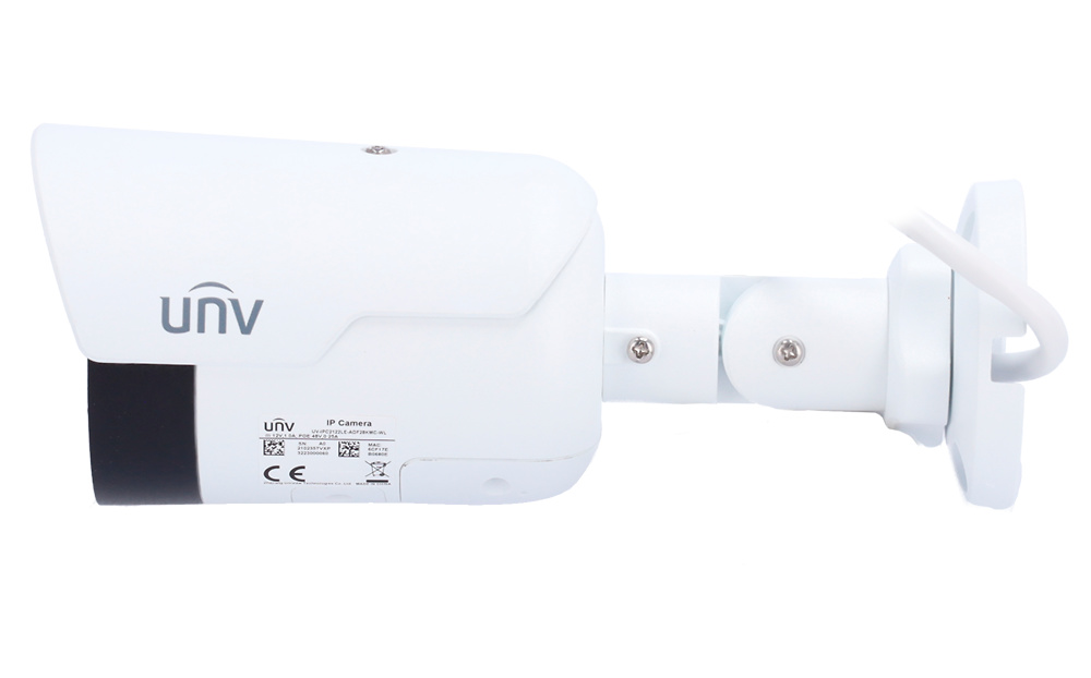 Cámara UNIVIEW Videovigilancia avanzada con la UV-IPC2122LE-ADF28KMC-WL. 2 Mpx, lente 2.8 mm, visión nocturna IR y luz blanca 30 m, protección IP67 y contra sobretensiones. Compatible con ONVIF, compresión Ultra265 y PoE