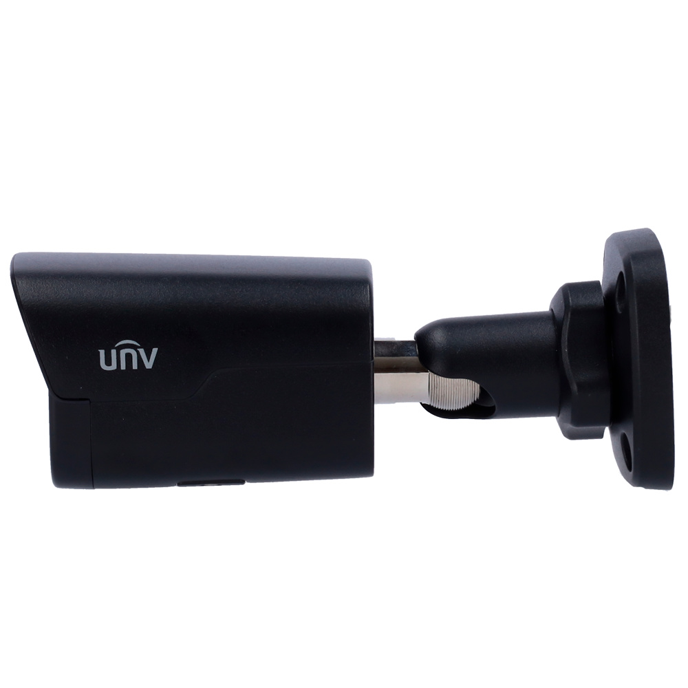 UV-IPC2128SB-ADF28KM-I0-BLACK | UNIVIEW - Cámara IP Bullet | 8 Mpx | Lente 2.8 mm | Leds IR 30 metros | Micrófono integrado | Light Hunter | Conteo de personas 