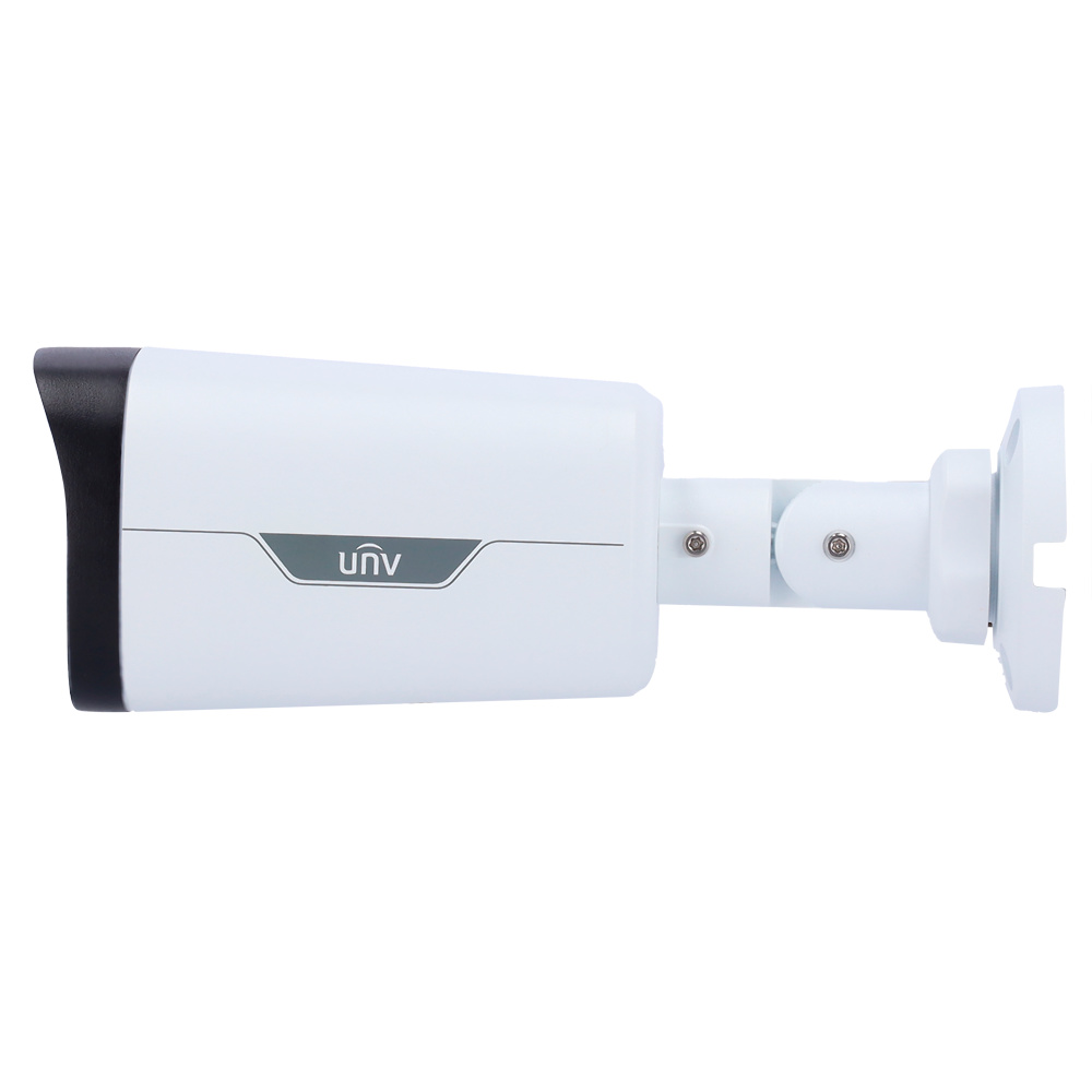 UV-IPC2318LE-ADF40KM-WP | UNIVIEW - Cámara IP Bullet | 8 Mpx | Lente fija 4 mm | Luz blanca Alcance 30 metros | Micrófono integrado | Micrófono integrado 