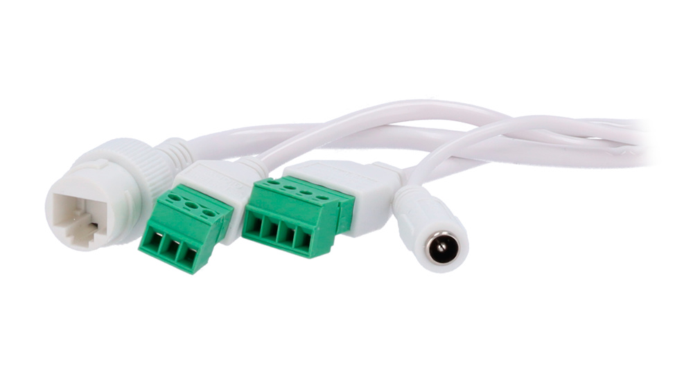 uniview-uv-ipc2324se-vigilancia-exterior Conexiones de la cámara UV-IPC2324SE-ADZK-WL-I0 con funciones SIP y UMD activas. Ideal para mostrar el análisis inteligente de intrusiones y detección de movimiento con IA.