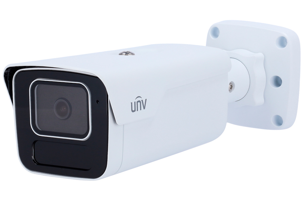 UV-IPC2B18SS-ADF40K-I1-UNIVIEW-Bullet Cámara bullet IP Uniview UV-IPC2B18SS-ADF40K-I1 de 8 Mpx con lente fija de 4 mm y visión IR de 80 m. Diseño robusto y elegante con carcasa metálica IP67. Ideal para instalaciones donde se requiera una imagen detallada, incluso en condiciones climáticas adversas