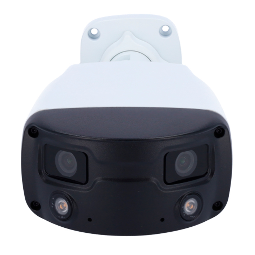 BULLET Panorámica UNIVIEW IP CAMERA La Uniview UV-IPC2K24SE-ADF40KMC-WL-I0 ofrece detección de cuerpo humano, WDR 120 dB y luz blanca de 30 m. Compatible con PoE y ONVIF