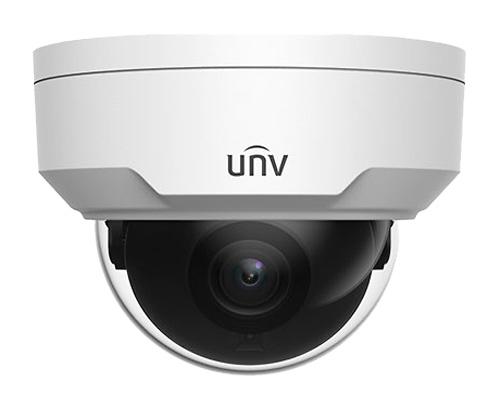 uv-ipc324le-dsf28k-g-instalada Cámara UV-IPC324LE-DSF28K-G montada en una superficie exterior, evidenciando su protección IP67 e IK10. Imagen enfocada a mostrar la instalación real y su rendimiento en entornos adversos