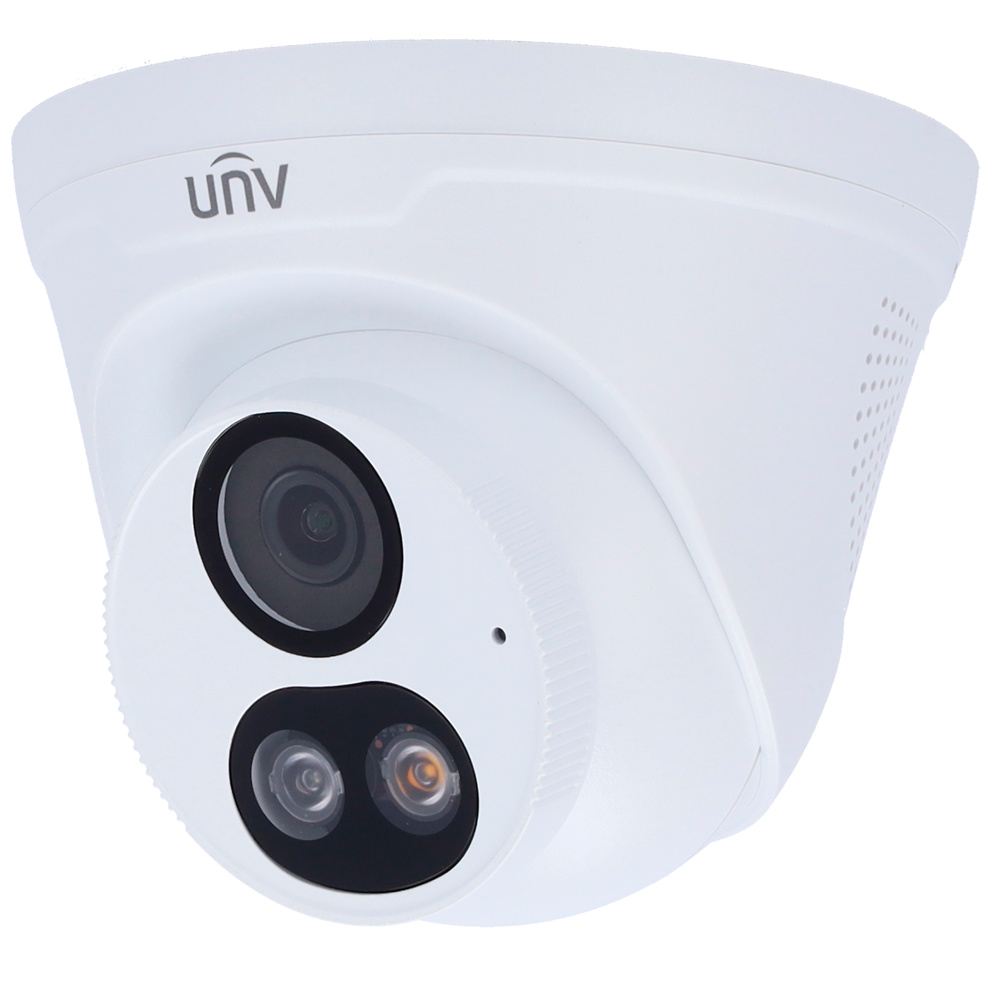 UV-IPC3614LB-AF28K-DL  |  UNIVIEW   -  Cámara IP Domo  |  4 Mpx  |  Lente 2.8 mm | Dual Light  30 metros | Micrófono y Altavoces integrados