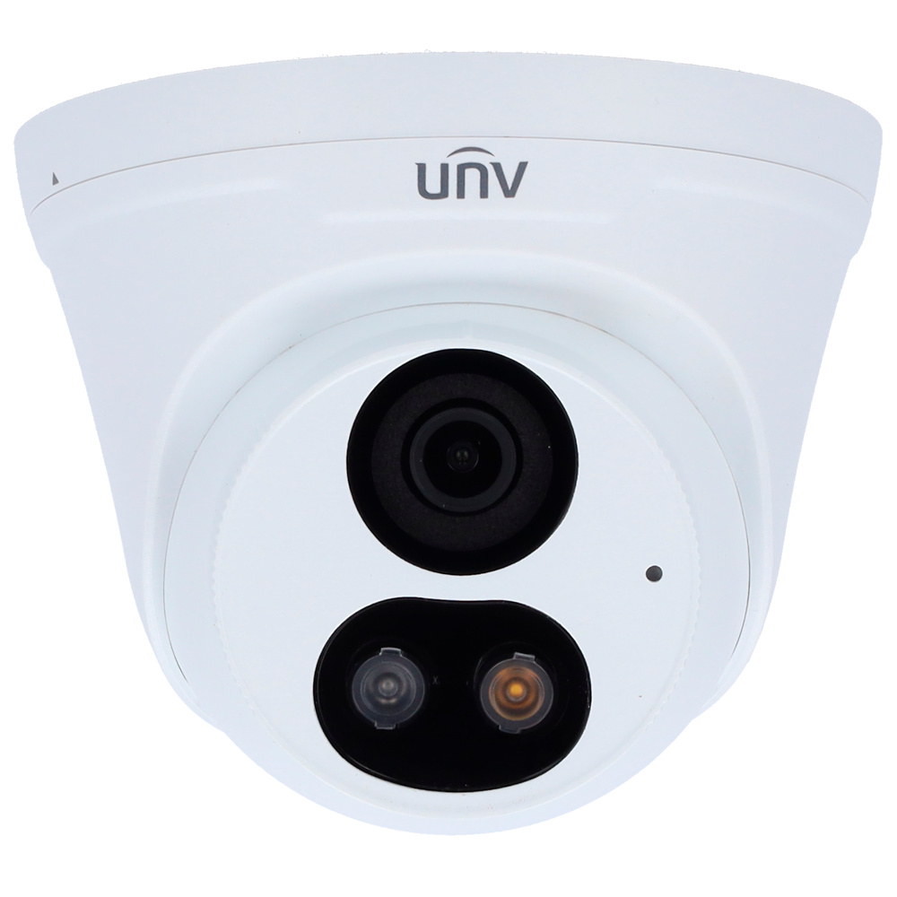 Cámara UNIVIEW 8 MPX Cámara Uniview UV-IPC3618LE-ADF28KC-DL, 8 Mpx, visión nocturna IR de 30 m, WDR 120 dB, y audio bidireccional con micrófono y altavoz