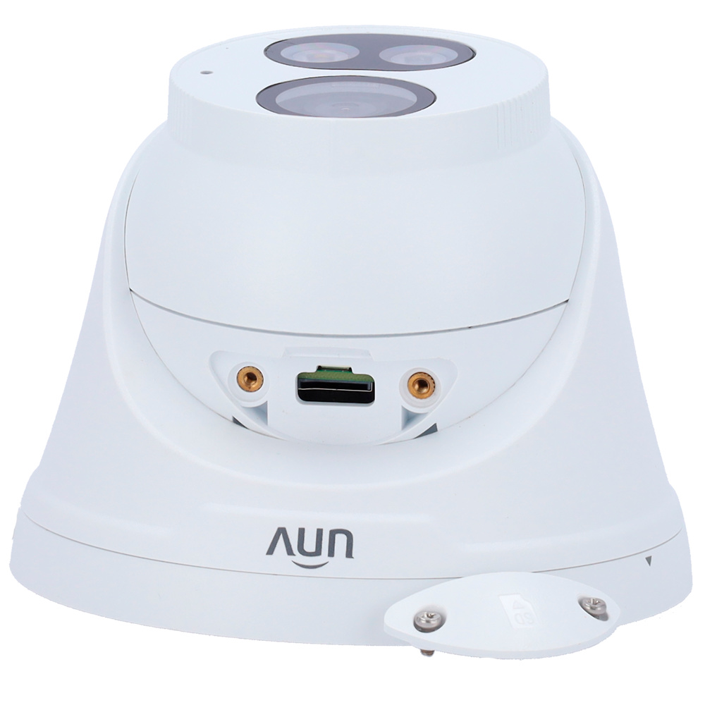 UNIVIEW DOMO 8 MPX Cámara Turret IP 8 Mpx con PoE, almacenamiento en MicroSD 512 GB, protección IP67, y compresión Ultra265 para optimizar ancho de banda