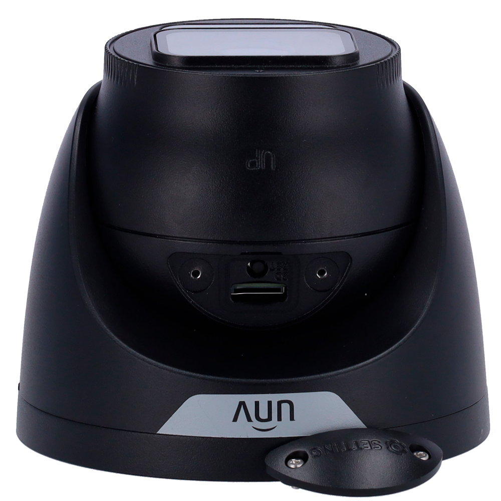 UV-IPC3624LE-ADF28K-WP-BLACK | UNIVIEW - Cámara IP Domo | 4 Mpx | Lente 2.8 mm | Ranura para microSD | Color Hunter con tecnología WISE-ISP 