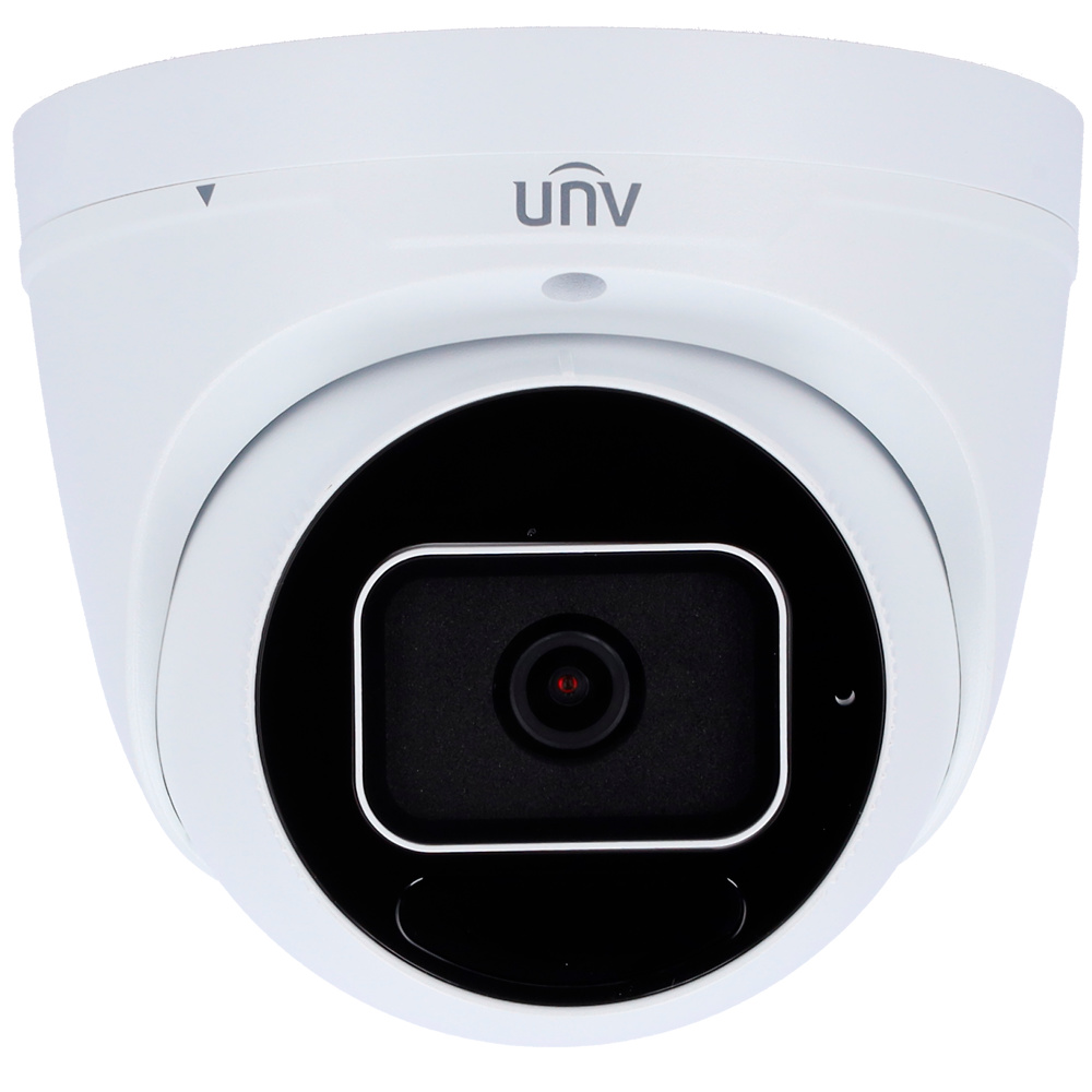 Cámara-domo-UNIVIEW-ip cámara Uniview UV-IPC3635SS-ADF28K-I1, mostrando su diseño turret profesional y compacto, ideal para destacar en fichas técnicas su aplicación en entornos de seguridad IP avanzados