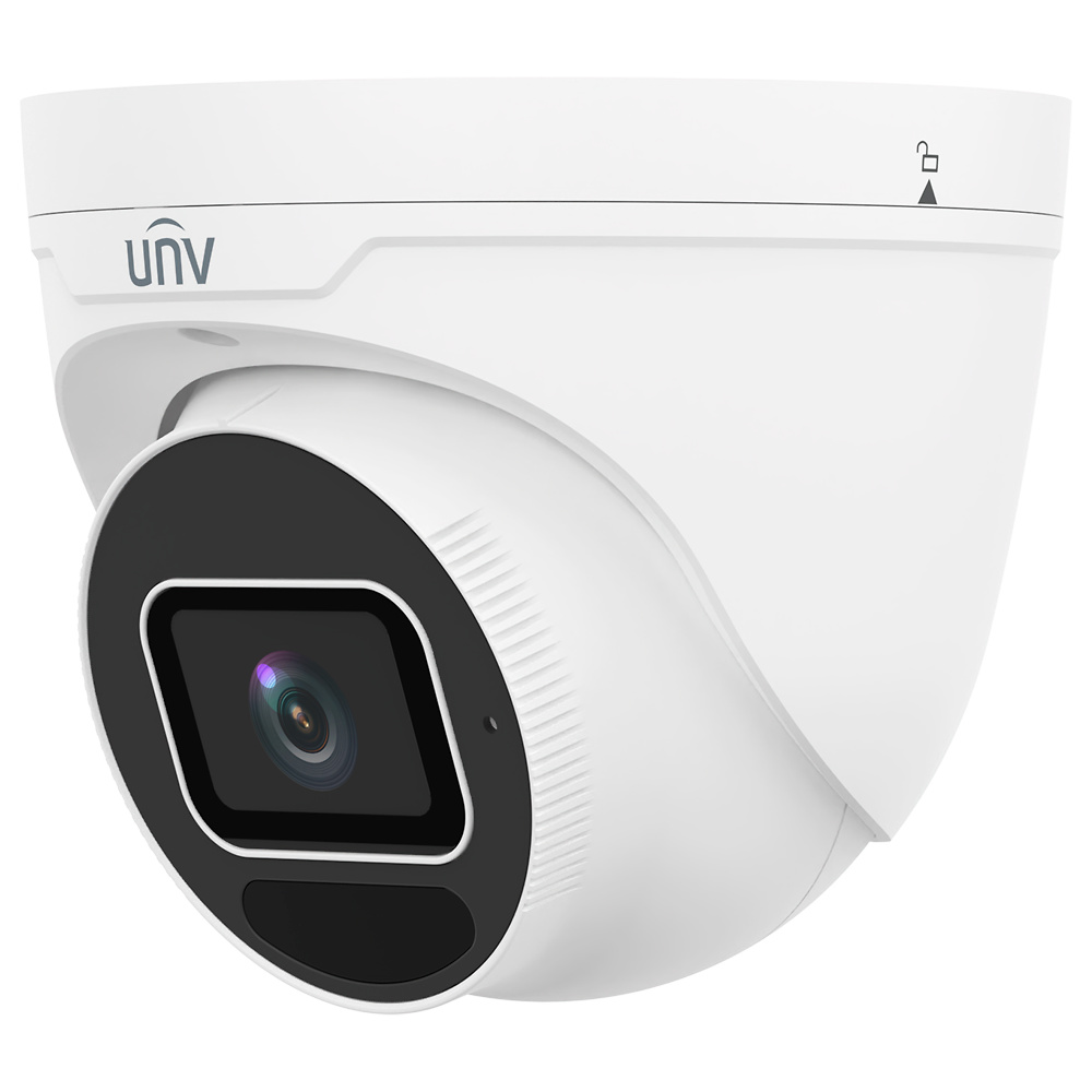 UV-IPC3638SS-ADF28K-I1  |  UNIVIEW   -  Cámara Turret IP Uniview |  8 Mpx  |  Lente 2,8 mm | Leds IR  40 metros  |  Micrófono integrado  |  Alarmas