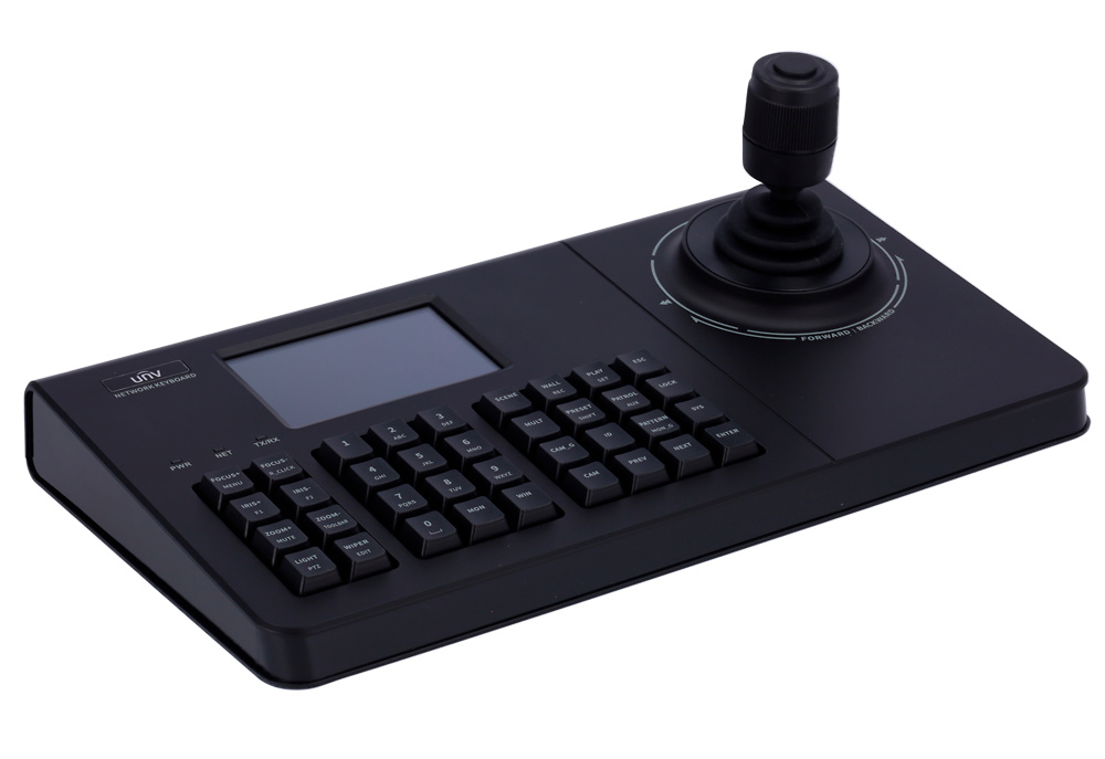 UV-KB-1100-E | UNIVIEW - Teclado de control PTZ para cámaras motorizadas | Conexiones RS232, RS485 y TCP/IP 