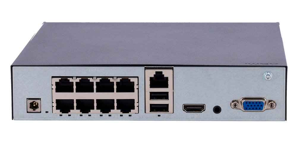 UV-NVR-108S3-P8-ECO | UNIARCH - Grabador NVR de 8 canales IP | 8 Puertos PoE | 64 Mbps | Resolución Max. 6 Mpx 