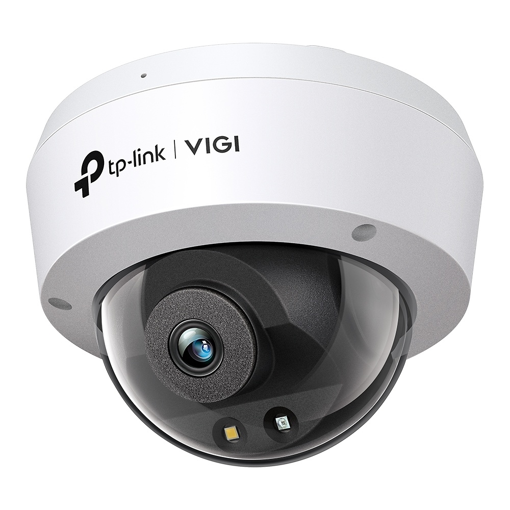VIGI C240(4 mm) | VIGI TP-LINK Domo IP de 4Mpx con lente fija de 4 mm, Full Color y Smart IR + luz blanca hasta 30m. Protección perimetral avanzada y carcasa antivandálica IK10 para máxima resistencia