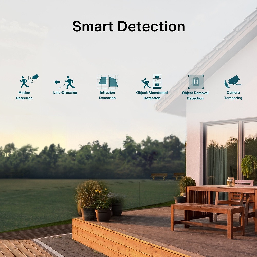 VIGI C340(2.8mm) | VIGI TP-LINK | Cámara IP Bullet Full Color | 4 Mpx | Lente Fija 2,8 mm | Smart IR + luz blanca 30 metros | Incorpora micrófono y altavoz 