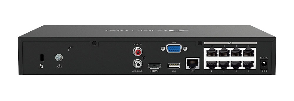 NVR TP-LINK 8 Canales Sistema de videovigilancia con control remoto, PoE+ y reproducción en tiempo real. Alta capacidad de almacenamiento y compatibilidad con múltiples cámaras