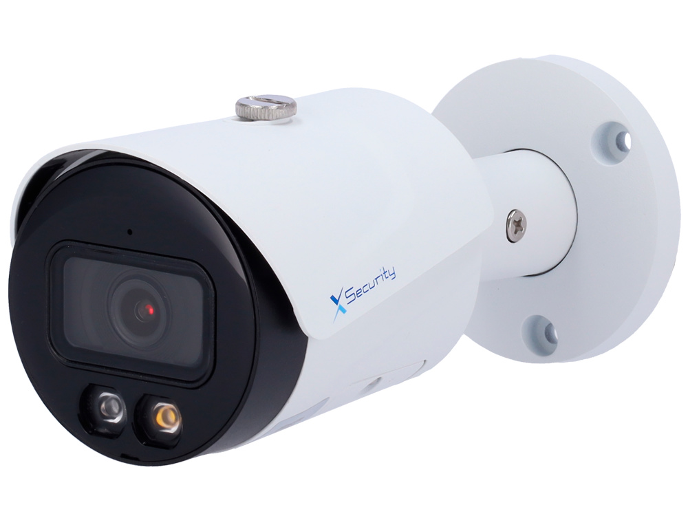 XS-IPB225A-2P-DL-WIZ | X-SECURITY - Cámara IP IVS WizSense | 2 Mpx | Lente Fija 2.8 mm | Dual Light(IR 30m y Luz Blanca 30m) | Micrófono integrado 