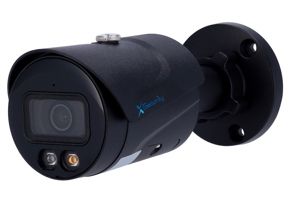 XS-IPB225A-6P-DL-WIZ-BLACK  |  X-SECURITY  -   Cámara IP  WizSense  |  6 Mpx  |  Lente Fija 2,8 mm  |  Dual Light(IR 30m y Luz Blanca 30m)  |  Micrófono integrado