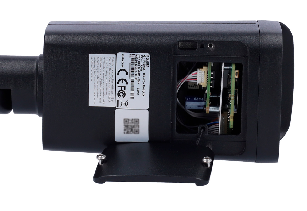 XS-IPB619CA-4PS-FC-AI-BLACK | X-SECURITY - Cámara IP Bullet Full Color | 4 Mpx | Lente fja 3.6 mm | Leds IR 60 metros | Micrófono integrado 