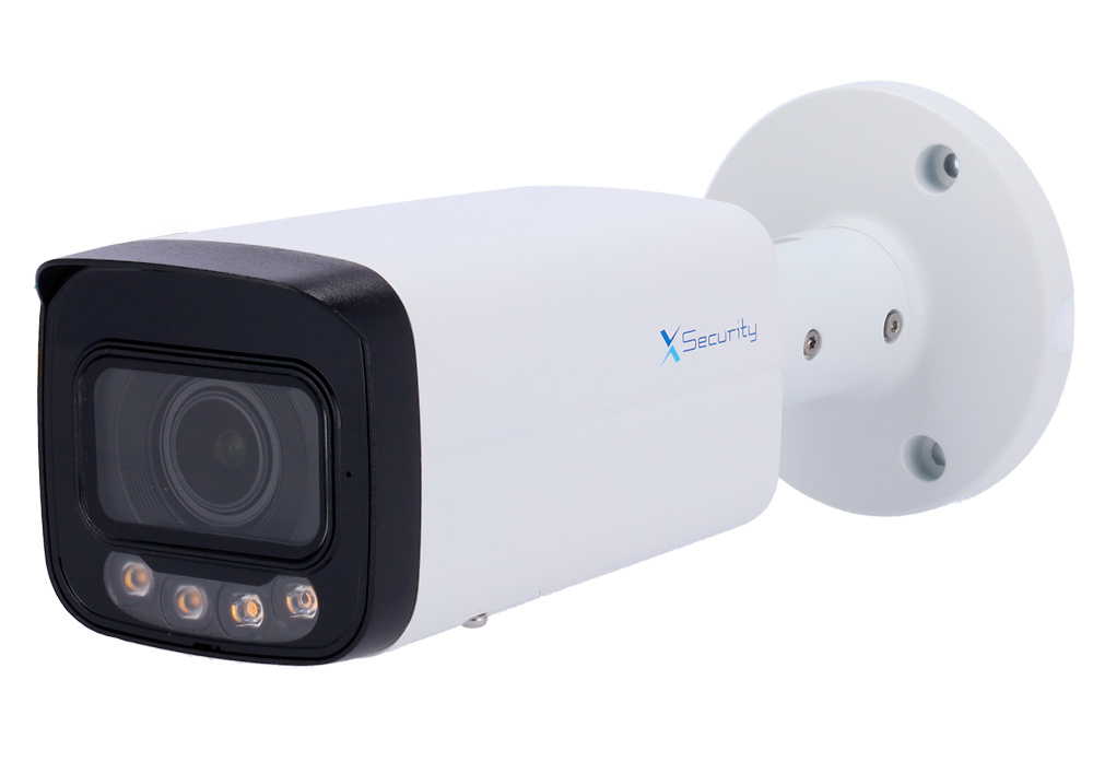 XS-IPB829ZA-4P-DL-WIZ  |  X-SECURITY  -   Cámara IP  WizSense  |  4 Mpx  |  Lente Motorizada 2.7~13.5mm  |  Dual Light(IR 60m y Luz Blanca 60m)  |  Micrófono integrado