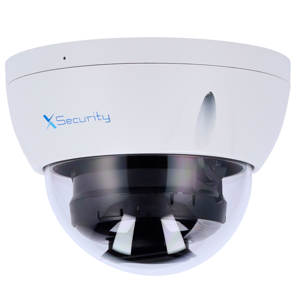 XS-IPD842A-6P-DL-WIZ  |  X-SECURITY  -  Cámara IP Domo WizSense |  6 Mpx  |  Óptica fija  2,8 mm | DualLight (30m IR+30m Luz blanca)  |  Micrófono  Integrado