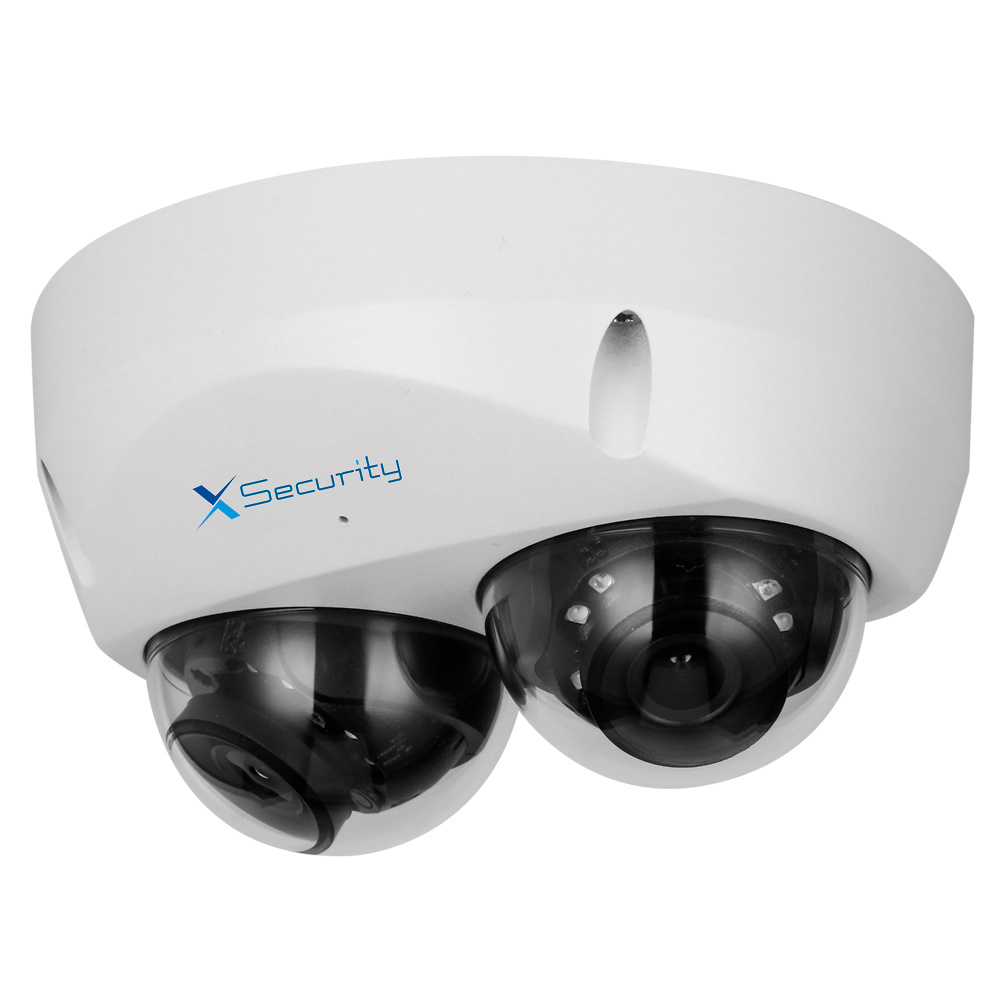 XS-IPD850A-4U-MIND   |  X-SECURITY  -   Cámara IP WizSense dual |  4 Mpx  |  Dual Light(IR 60m y Luz Blanca 60m)  |  Micrófono incorporado