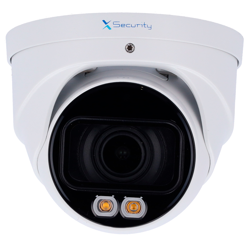 XS-IPT990ZA-4P-DL-WIZ | X-SECURITY - Cámara domo IP Turret WizSense | 4 Mpx | Lente Motorizada 2.7~13.5mm | Dual Light(IR 40m y Luz Blanca 40m | Micrófono integrado 