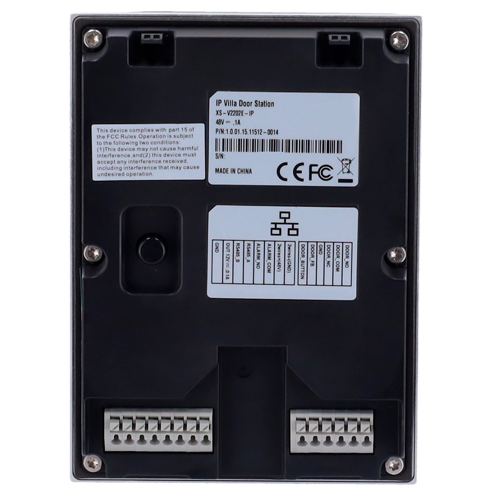 XS-V2202E-IP-S3 | X-SECURITY - Videoportero IP y 2 hilos con cámara 2Mpx | PoE | Apto para exterior IP65 