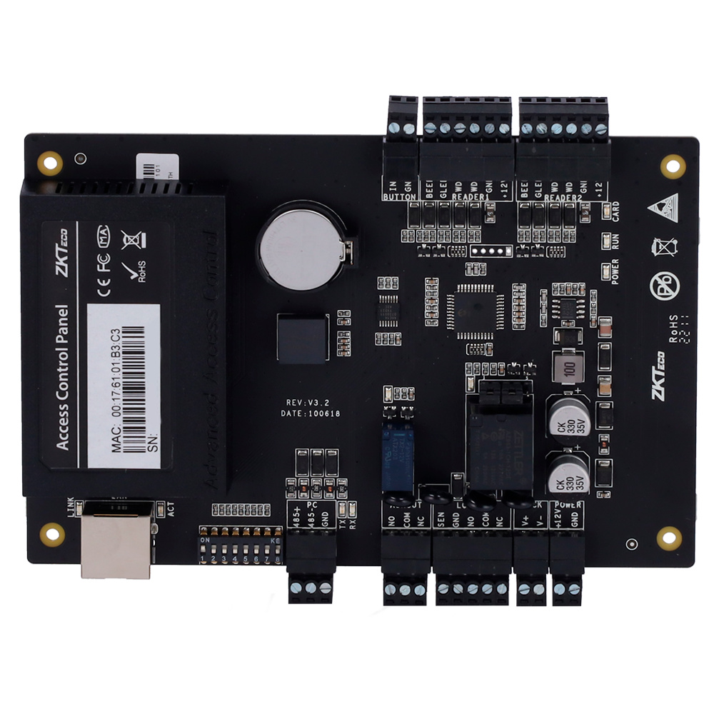 ZK-C3-100PRO | ZkTeco - Controladora de Accesos RFID | Gestión para 1 puerta | Comunicación TCP/IP y RS485 
