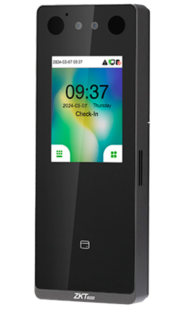 ZK-VL-SENSEFACE-3B-2-W-ZkTeco-presencia Terminal biométrico ZKTeco TA-GTC2F-H-1-W con pantalla TFT y lector facial, ideal para control de presencia en empresas y oficinas