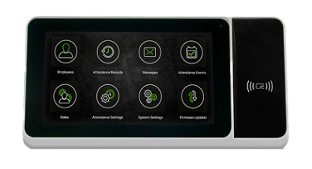 ZK-ZYNK-ZPAD-PLUS-RF-12-S-4G | ZKTeco El ZK-ZYNK-ZPAD-PLUS-RF-12-S-4G es un control de presencia Android con pantalla táctil 7”, tarjeta EM/MF y PIN, cámara de 2 Mpx y batería de respaldo. Compatible con GoTimeCloud y ZKBioTime8