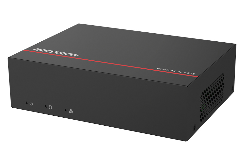 iDS-E04HQHI-XB  |  HIKVISION  -  Videograbador 5n1 | 4 canales BNC + 1 Canal IP  |  eSSD integrado 512 GB  |  Resolución Max. 5Mpx