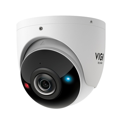 InSight S485PI | VIGI TP-LINK  |  Cámara IP TP-Link |  8 Mpx  |  Lente Fija 1,65 mm  |  Disuasión Activa con luces rojo-azul y audio