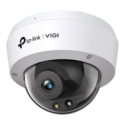 VIGI C240(2.8mm) | VIGI TP-LINK  |  Cámara IP Domo Full Color  |  4 Mpx  |  Lente Fija 2,8 mm  |  Smart IR + luz blanca 30 metros  |  Incorpora micrófono y altavoz  |  Antivandálica