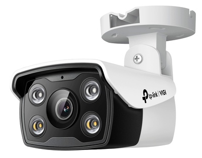 VIGI C340(4mm) | VIGI TP-LINK  |  Cámara IP Bullet Full Color  |  4 Mpx  |  Smart IR + luz blanca 30 metros  |  Incorpora micrófono y altavoz