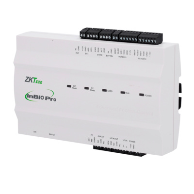 ZK-INBIO160PRO  |  ZKTeco  |  Controladora de accesos biométrica  |  Gestión de 1 puerta  |  Comunicación TCP/IP, Wiegand y OSDP